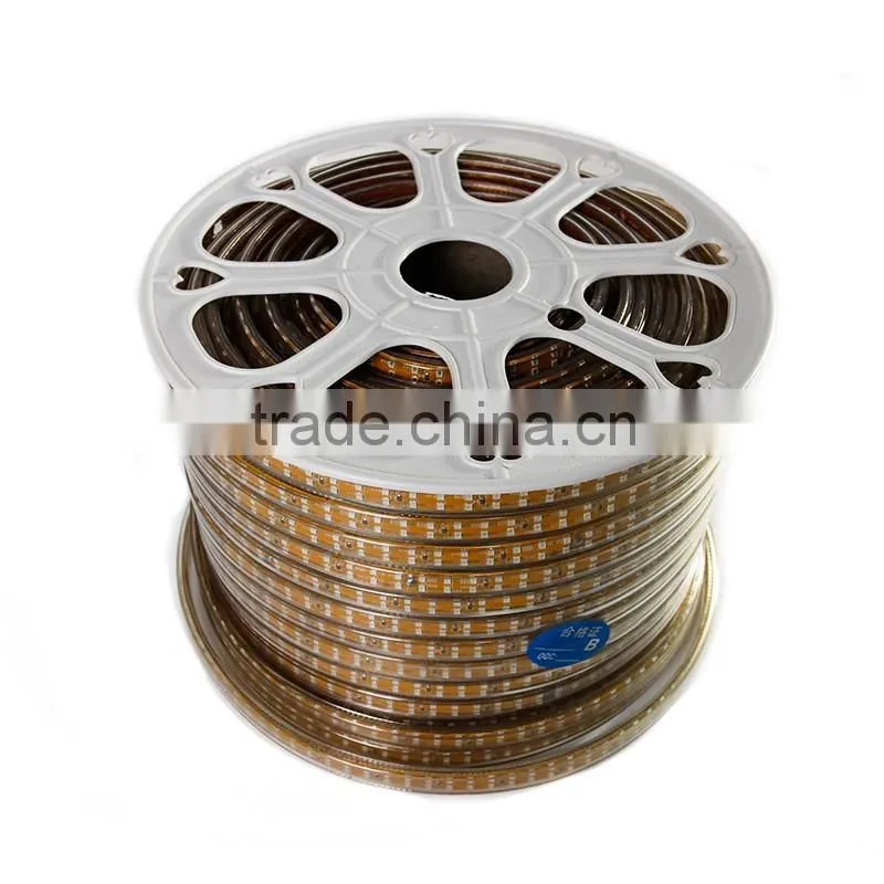 2016 latest products double lines 220V flexible led strip 3528 led strips high lumen with CE certifitate