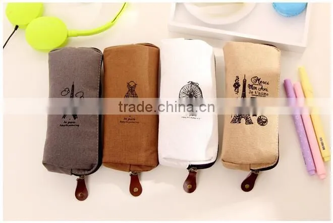 Stationery bags Cloth art makeup bags Creative stationery bags Children learn supplies wholesale