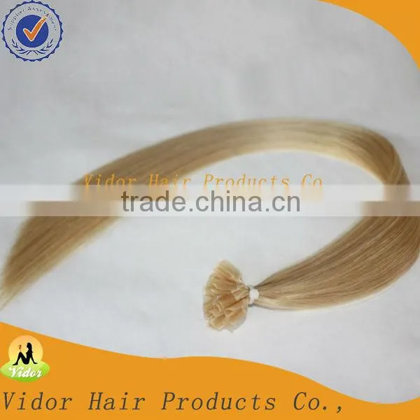 20inch Indian Double Drawn Nail Tip Remy Hair Extension