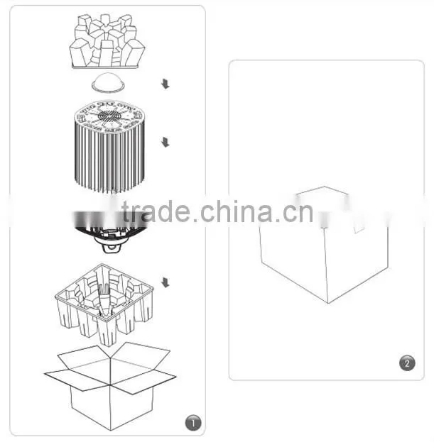 200w led bulkhead light fitting