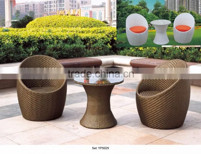 commercial outdoor furniture elegant handmade rattan wicker coffee shop bar set yps031