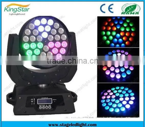 36x10w rgbw 4 in1 led moving light 36x10w zoom led moving head light