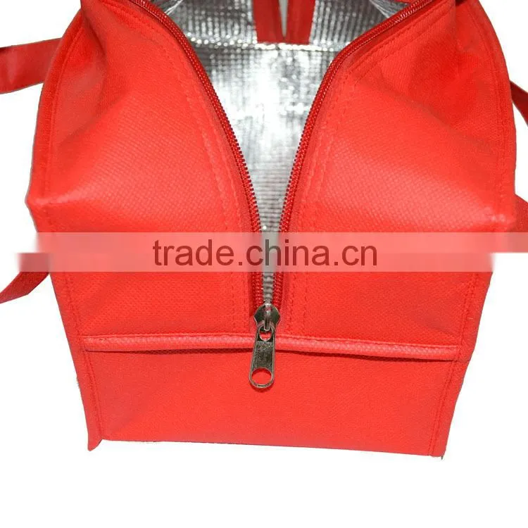 FACTORY sale red non woven cola cooler Bag beer bag