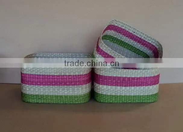 Vietnam Seagrass Basket For Storage and Home Decoration