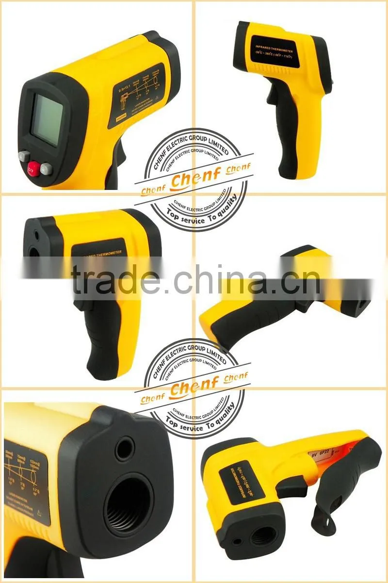 Hot ! 380C Mini Temperature Gun Infrared Thermostat 12:1 with LCD Display