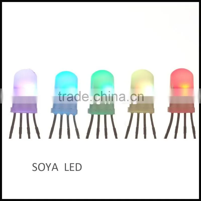 Through hole addressable 5mm RGB pixel LED Lamp P9823 ws2811