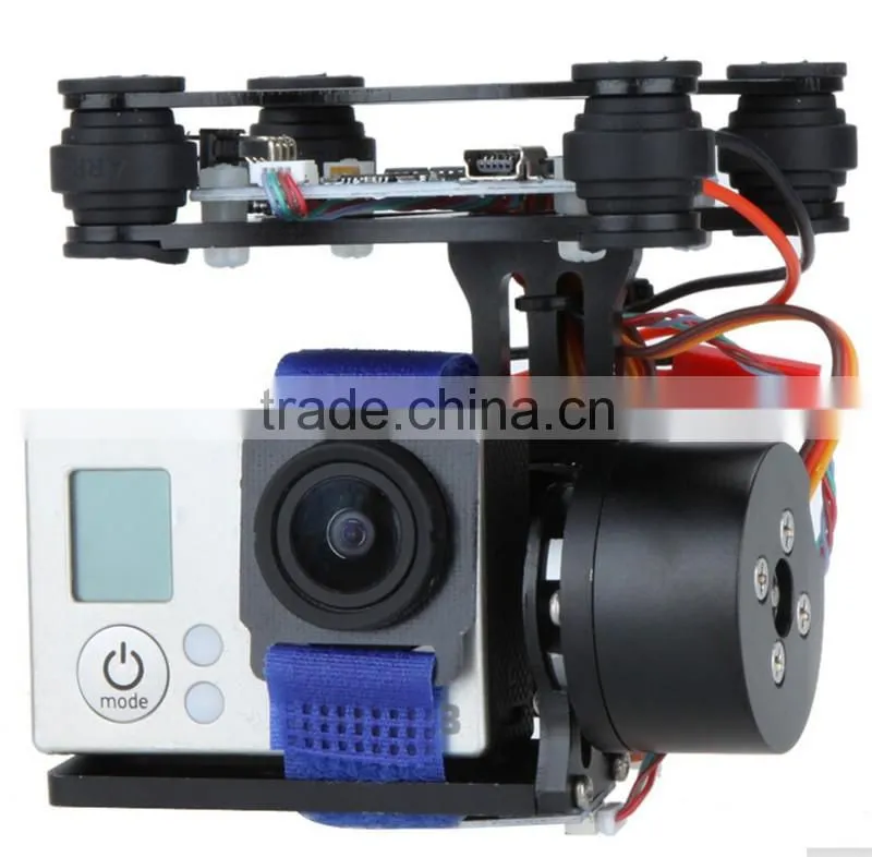 DIY CNC Metal Camera Gimbal Mount for DJI 2 Axis Metal Brushless Gimbal w/ Controller