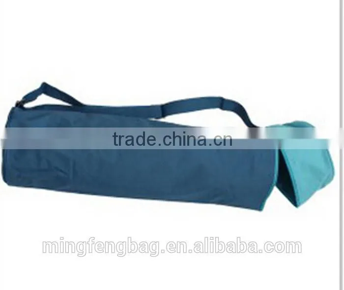 Custom High Quality Fasionable Tote and Shoulder Polyester Cylinder Mat Storage Bag Yoga Bag