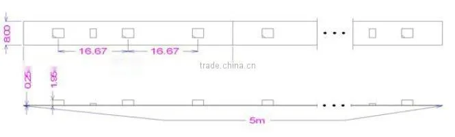 Flexible LED Strip(30 SMD 5050 leds per meter nonwaterproof)