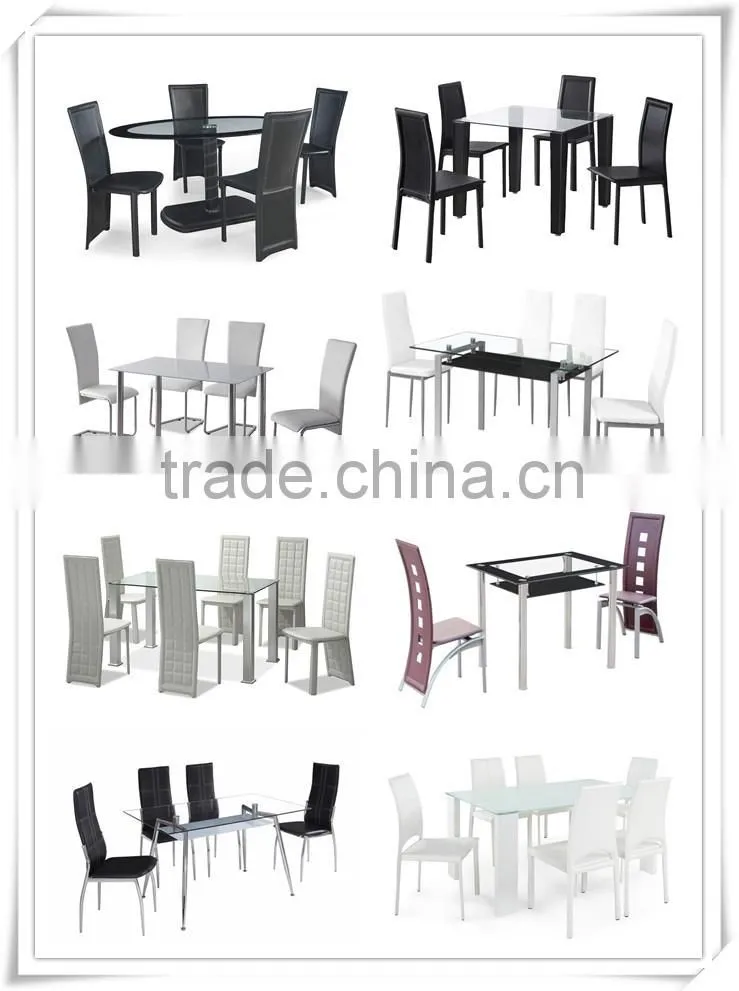Modern glass dining table and chair in Dining Room Sets