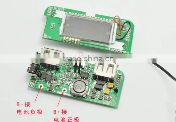 DIY mobile power supply module DC3v 5v to dc5v step up boost power supply module 2A with LED and LCD screen