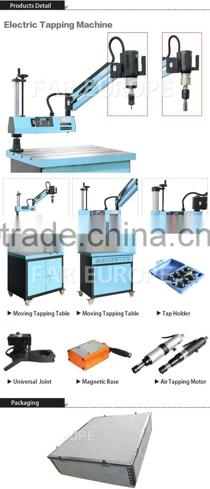 Powerful M12-M42 automatic tapping machine