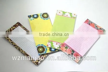 2014 magnetic notepad with custom designs