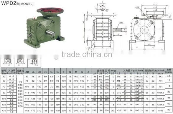 Casting Iron Speed UP Gearbox Gear Motor Micro