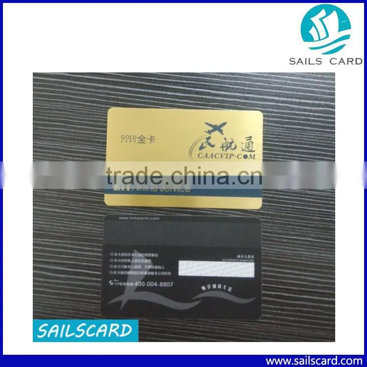 printing on two sides of Plastic VIP card CR80 size 0.76mm thickness
