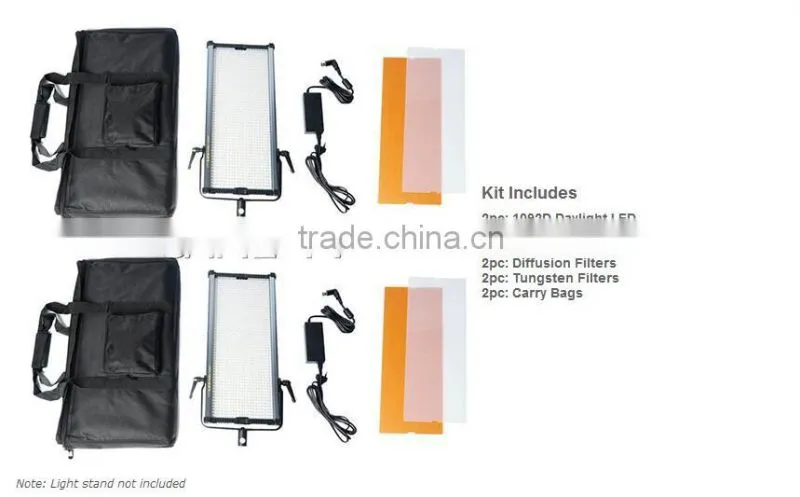 CAME-TV 1092D Daylight Studio LED Panels Light Video Film lights(2 Piece Set)