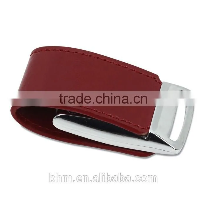 High quality cheap leather usb flash drive, full capacity usb disk
