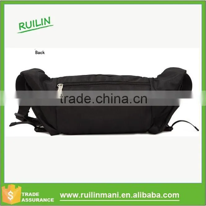 Single shoulder strap bag men big black bag fit belt single shoulder strap bag men