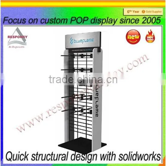5 layers double side supermarket display metal grid shelf