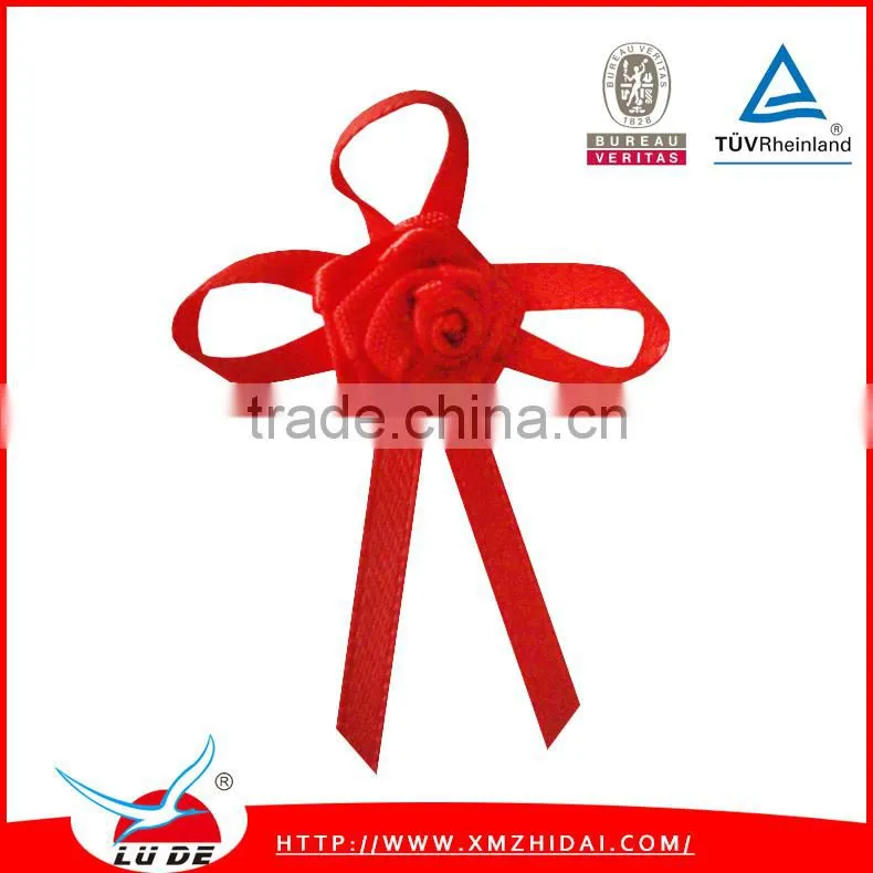 red color ribbon flowers handmade clothing underwear decoration flowers