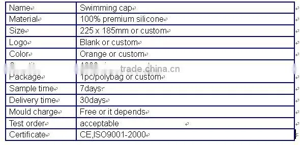 Printing silicone adult swim cap