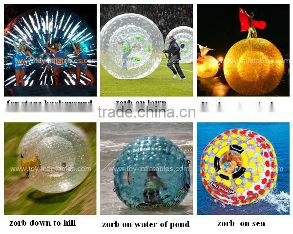Free shipping special glow inflatable zorb ball