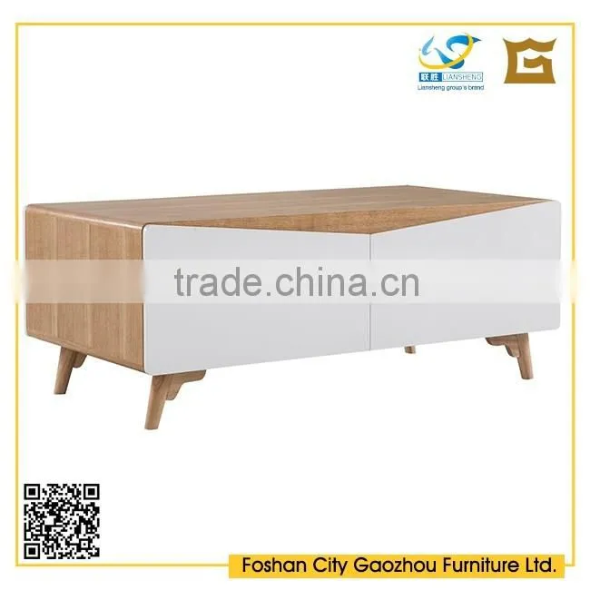 2016 newly wooden tea table design with walnut veneer