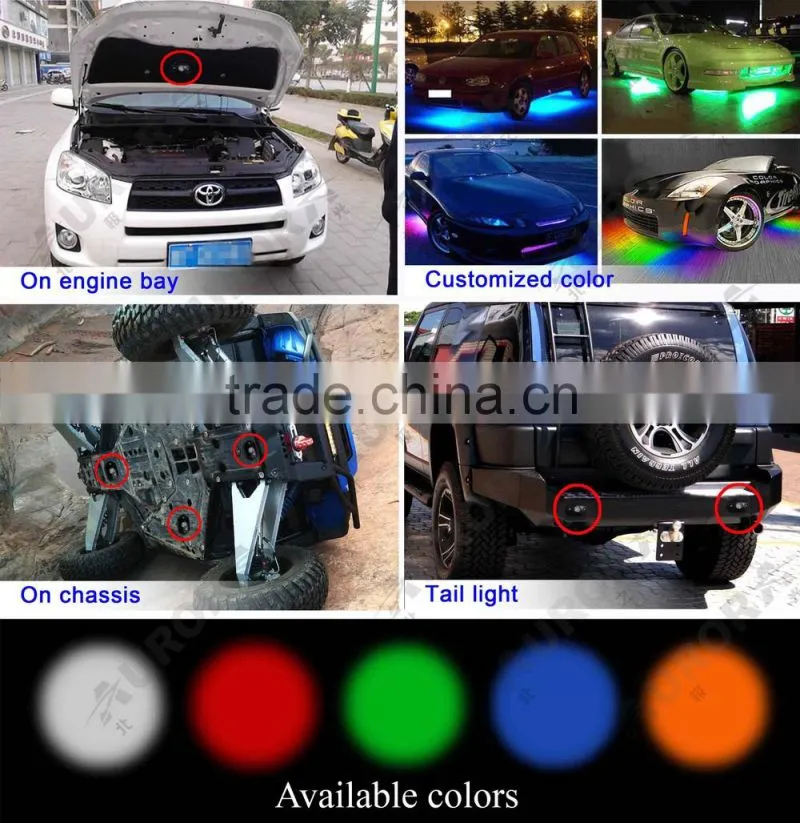 AURORA RGB rock lights with electrical wiring controller box