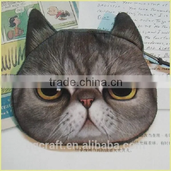 Fashion Cheap Cat and Dog Face Cat Frame Purse & Ladies Purse