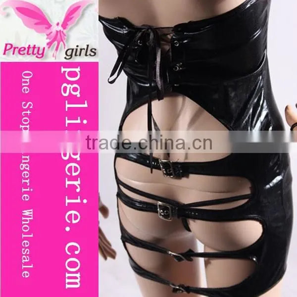 sexy leather dress and CATSUIT CLUBWEAR COSTUME DRESS