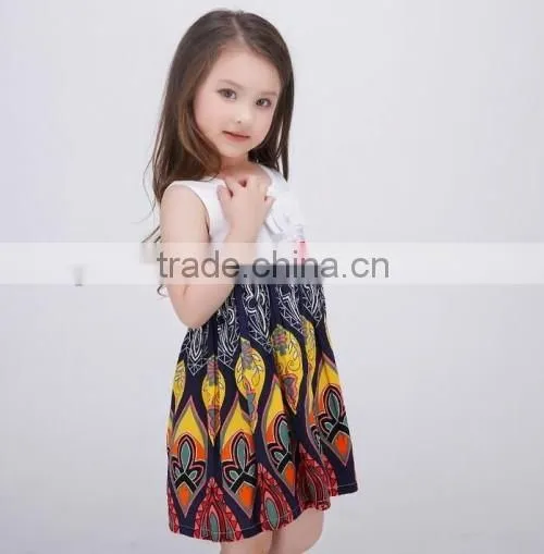 wholesale factory price baby kids party wear dresses boutique fashion kids dresses for girls 2016