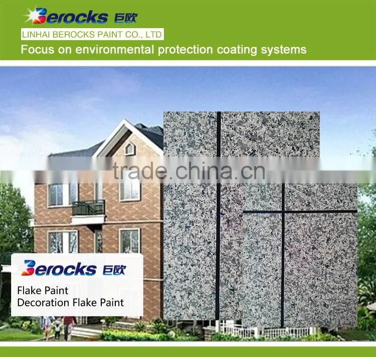Fast drying flake paint for building coating