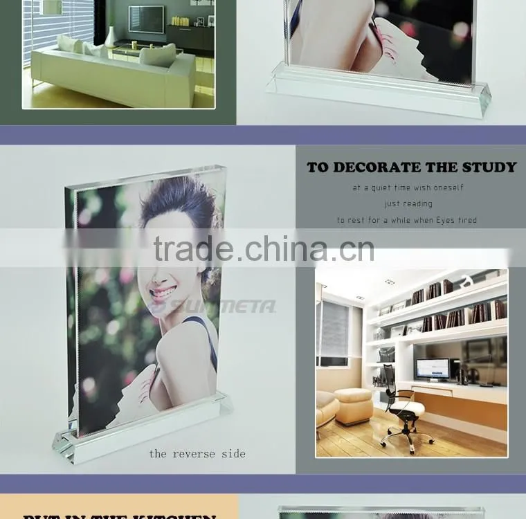 Blank 3D Crystal Photo Frame For Decoration