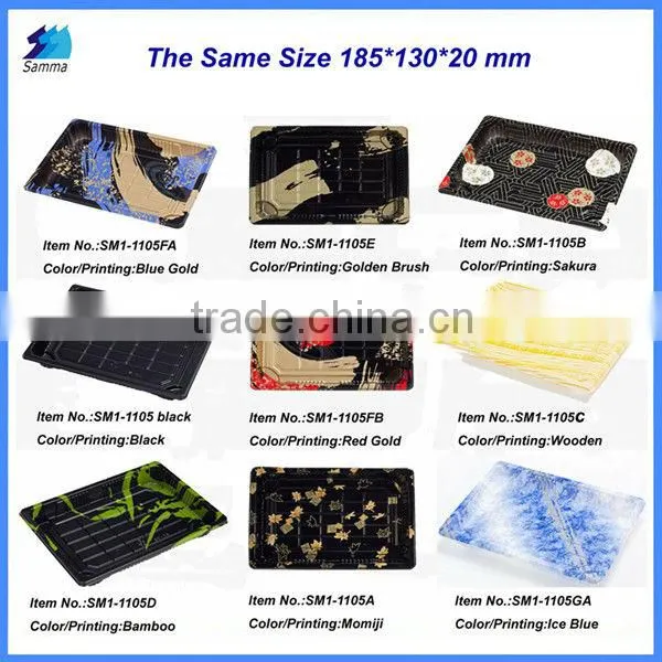 SM1-1205RD custom disposable plastic food packaging containers with OPS cover