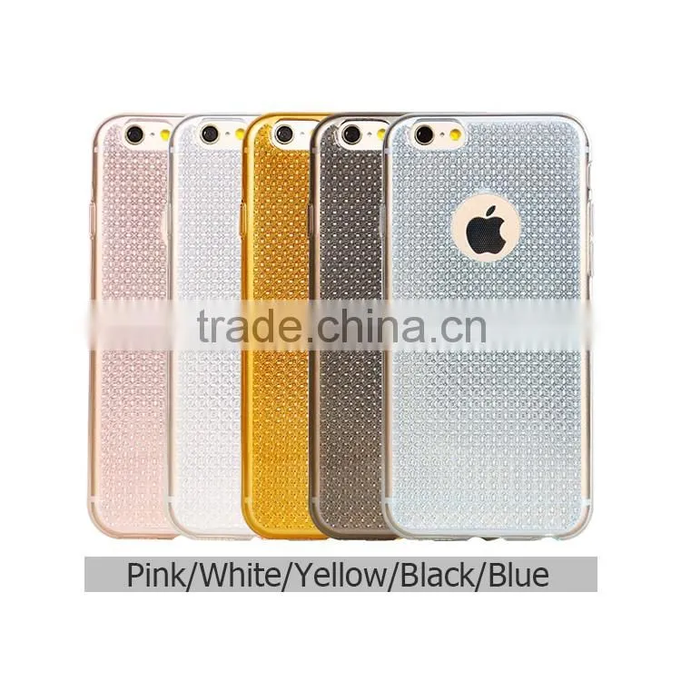 2016 New arrival luxury bling glitter shining soft tpu cases for iphone 6