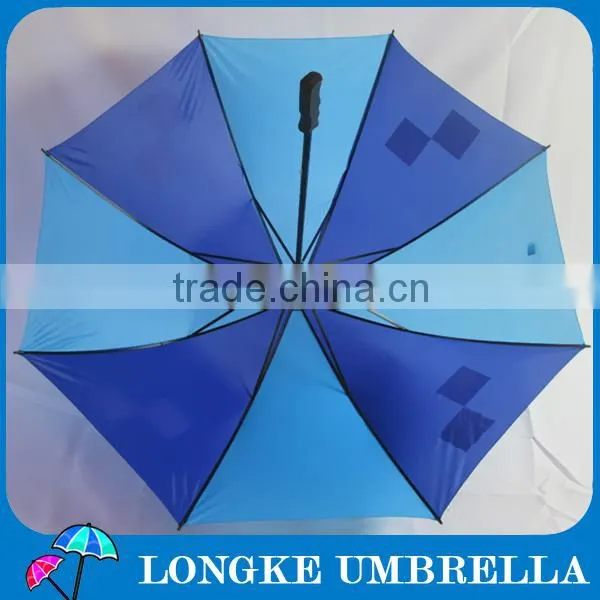 30" double ribs polyester customized promorional golf umbrella