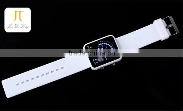 Durable cool Anime shape of Fan LED watch kids superman watch