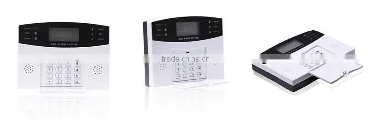 99 wireless zones + 4 wired zones LCD display backup battery 433 mhz home security alarm system made in china