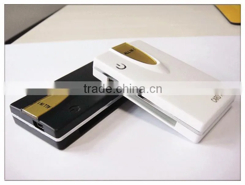 rectangular promotional sim usb card reader wholesale cheap with 6 ports(OS-CR122)