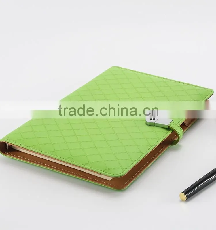 Plaro Business Leather Notebook leather portfolio custom logo