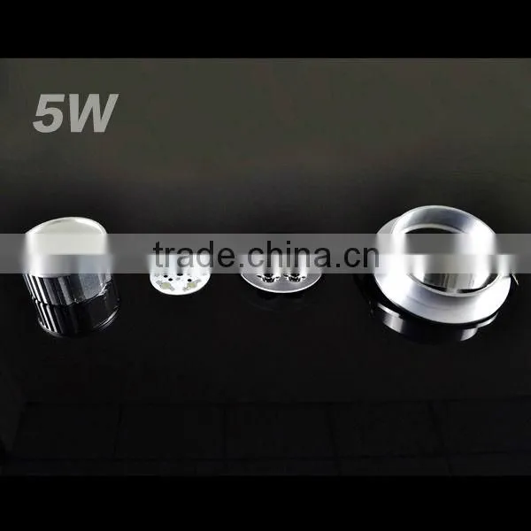 5W Aluminum LED Einbauspot quadratisch 3000K