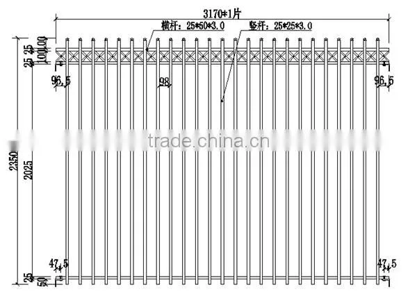 Fancy metal railings for balcony