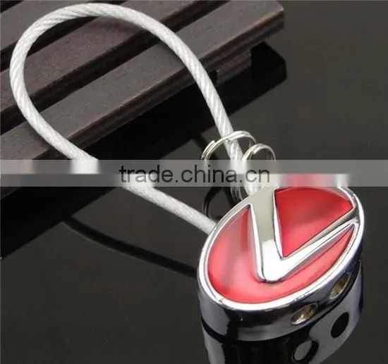 Cheap silver enamel metal car shaped keychain