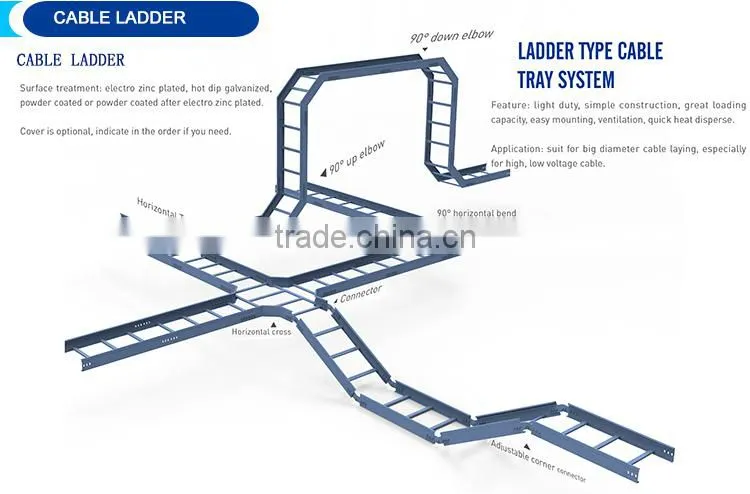 Ladder type tray / Ladder cable tray - manufacturer