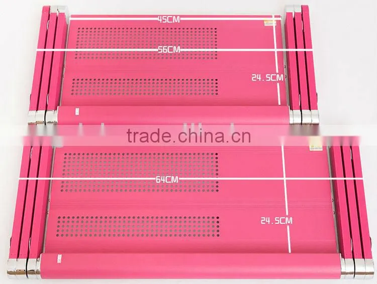 Easy to adjust computer desk folding table portable wood desk in bed