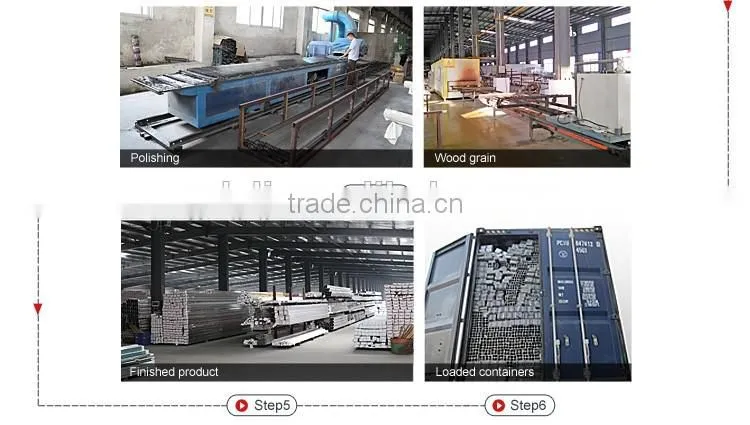 Aluminum Extrusion Profile 6061 T6 Anodized Window Frame