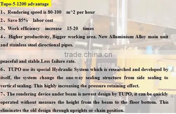 high quality automatic steel screeding machine(tupo-5-1200)