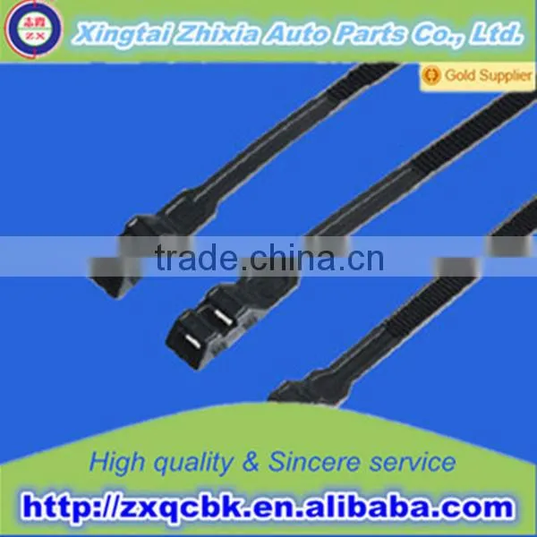 nylon cable tie/quick release cable tie/releasable plastic cable tie