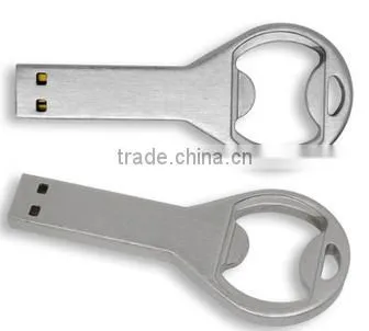 promotional gift cheap colorful usb 2.0 metal bottle opener key chain usb flash drives with logo