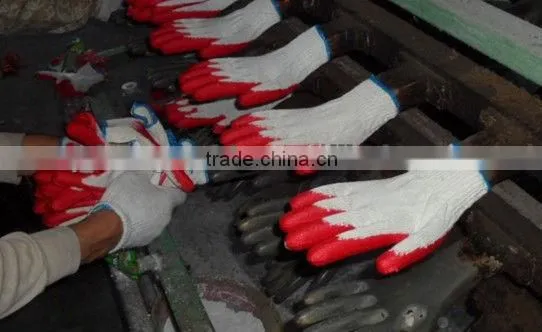 latex working industry gloves